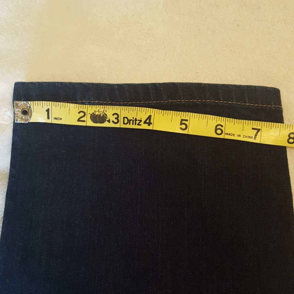 Loft dark wash maternity bootcut jeans - Picture 3 of 8
